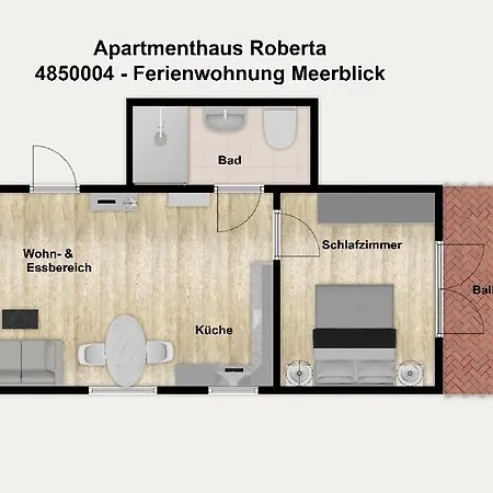 Apartmenthaus Roberta Meerblick * Borkum